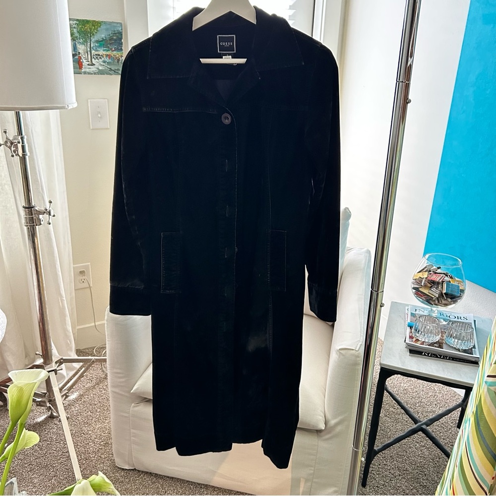 90s vintage guess velvet jacket